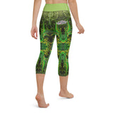 Green Goddess Yoga Capri Leggings